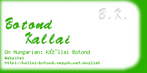 botond kallai business card